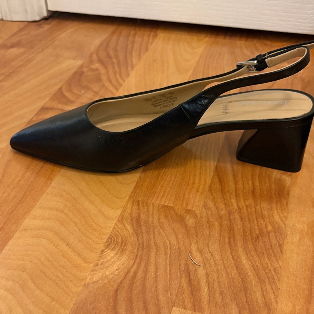 Franco Sarto Black Slingback Heels - Picture 3 of 3